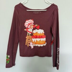 Strawberry Shortcake Women's Long Sleeve Tee - Brown